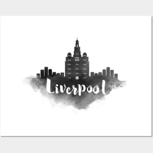 Liverpool watercolor Posters and Art